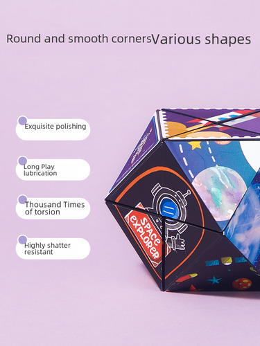 Cubo Magnético De La Vía Láctea (galaxia) En Caja De Colores