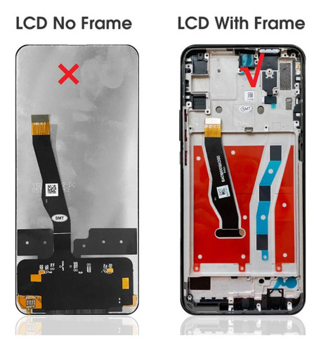 Imagen 3 de 7 de Marco De Pantalla Lcd Para Huawei Y9 Prime 2019 Azul
