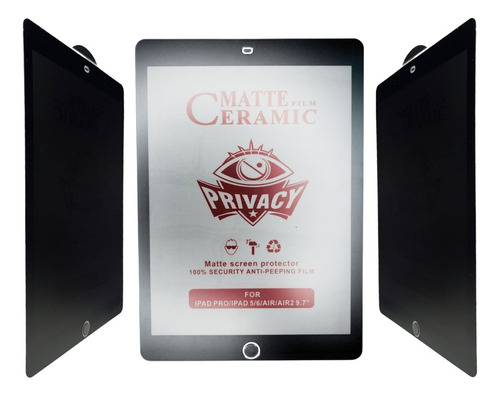 Vidrio Protector Cerámico Matte Anti-espía Para iPad Tablet
