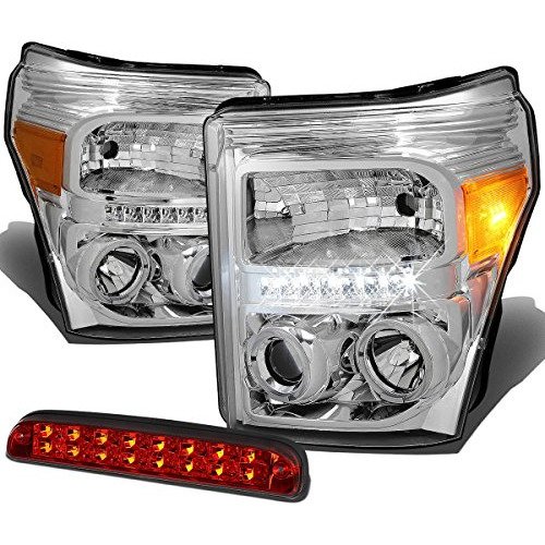 Compatible With Ford Super Duty 3rd Gen Pair Of Chrome Amber