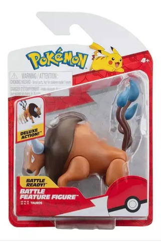 Tauros Jazwares Wct Pokémon Battle Feature Figure