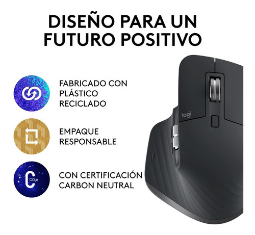 Mouse Wireless Logitech Mx Master 3s Grafito