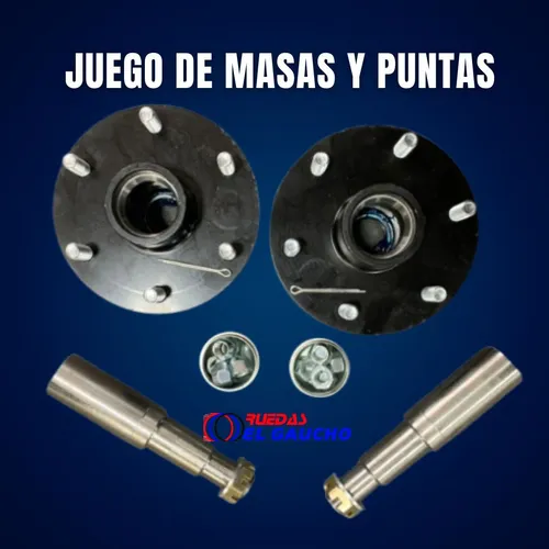 Eje Para Trailer Caño+juego De Masas 5x114 Para 1.500 Kg