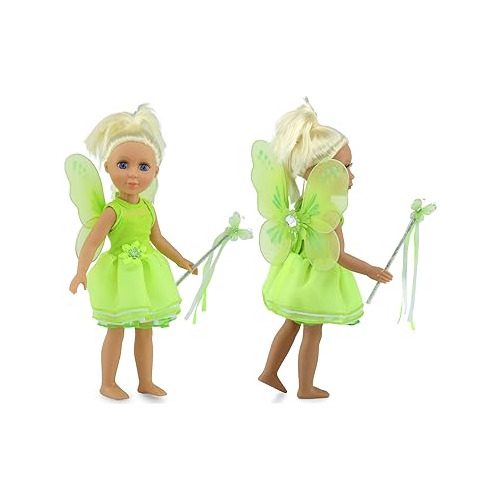 Emily Rose 14 Inch Doll Princess Costumes  Magical 3 Piece