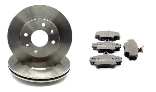 Discos De Freno + Pastillas Trw Renault 19 Megane Clio 238mm