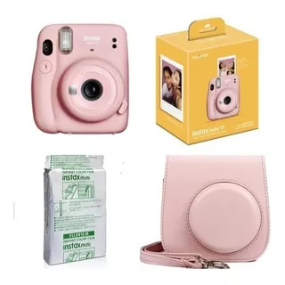 2020 Instax Mini 11 Blush Pink Rosado Rosa + Case + Cartucho