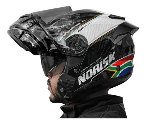 Capacete Norisk Escamoteável Force 2 Bandeira South Africa