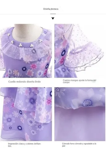 Vestido Morado De La Serie De Dibujos Animados De La Películ