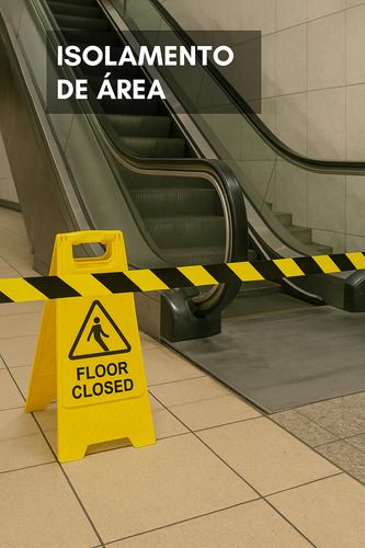 Fita Zebrada Sinalização/isolamento 200mts Kit 5 Unidades