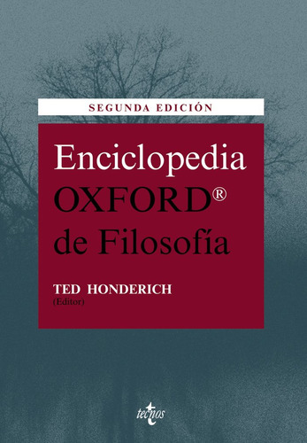 Enciclopedia Oxford De Filosofia 2ªed - -