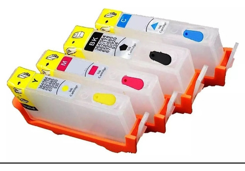 Cartuchos Recargables 920 4 Colores Sin Tinta