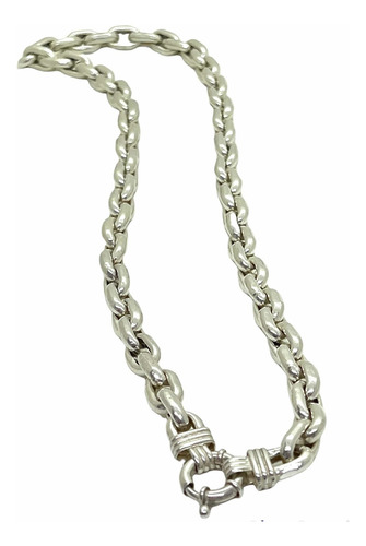 Imagen 4 de 8 de Collar Force Gruesa Cuadrado,con Marinero En Plata 925.