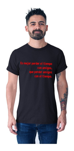 Camiseta En Oferta Negra Caballero Dicho Es Mejor Perder