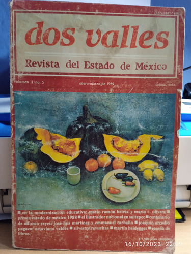 Dos Valles. ( Revista Del Estado De México)