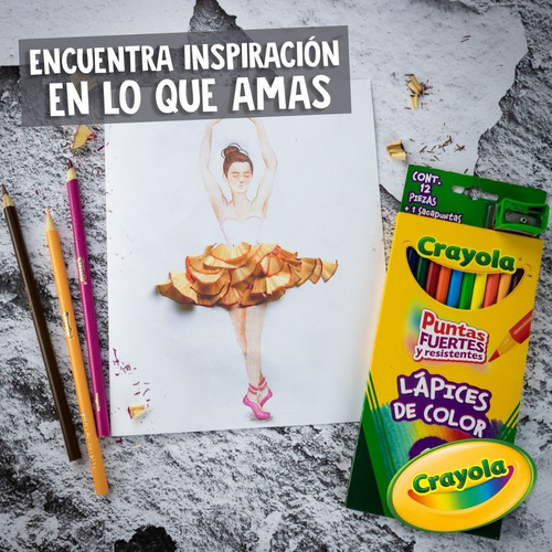 Pack 5 Crayola Lápices Juego De Colores 12 Pzas C/u Escuela