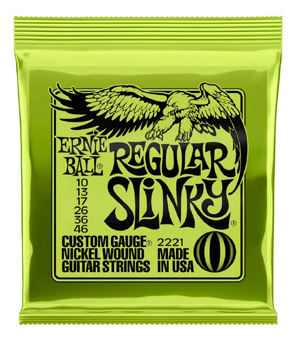 Cuerdas Guitarra Electrica Ernie Ball 2221 10-46 Encordado un paquete
