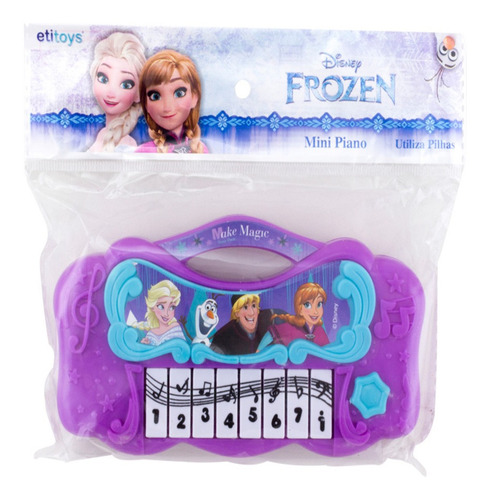 Piano Teclado Frozen Infantil Musical Princesa Mini Meninas