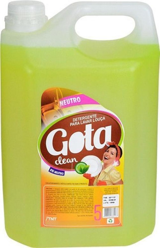 Detergente De Pia Gota Clean 5 Litros - Neutro