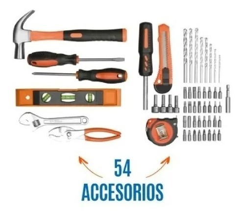Imagen 5 de 10 de Taladro Atornillador Daewoo Inalambrico 18v Kit Bosch Maleti