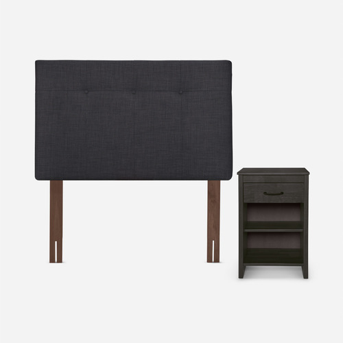Diván Cama Classique+ 1,5 Plazas + Muebles Maurice Grafito