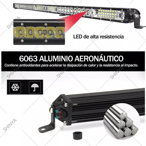 Barras Led Automovil 156w Blanco 51cm 24v Para Jeep Faros