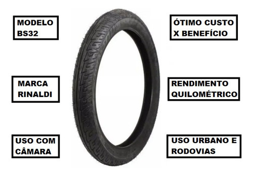 Pneu Rinaldi Dianteiro 60/100-17 Bs32 Fym