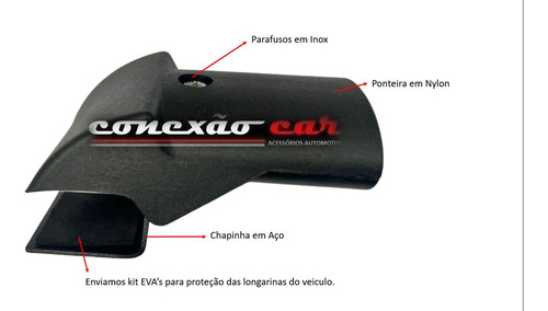 Travessa Livina 2008 Até 2014 Bagageiro Alumínio Larga