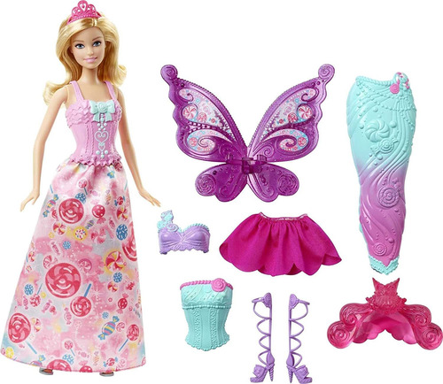 Barbie Dreamtopia De Cuento De Hadas -3 Disfraces -original