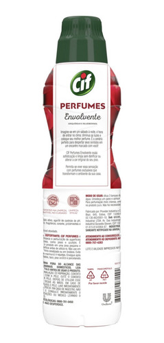 Limpeza De Pisos Cif Perfumes 450 Ml Envolvente