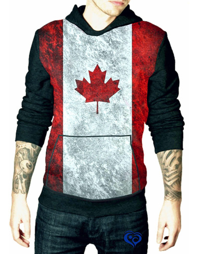 Moletom Bandeira Canada Masculino America Blusa Adulto