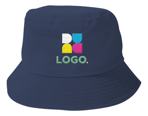 Gorra Piluso Gabardina Logo Bordado Unisex Playa Pesca X50