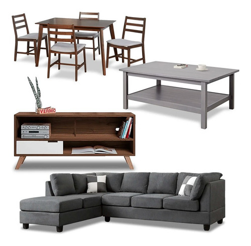Combo Filmore Mueble De Tv Salas Recamara Comedor