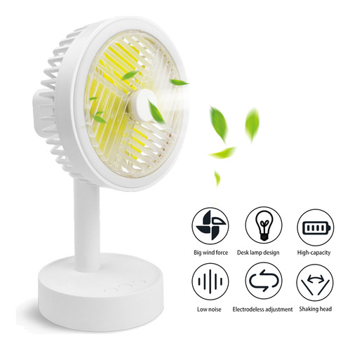 Miniventilador, Rotación Automática, Ventilador Ajustable Co
