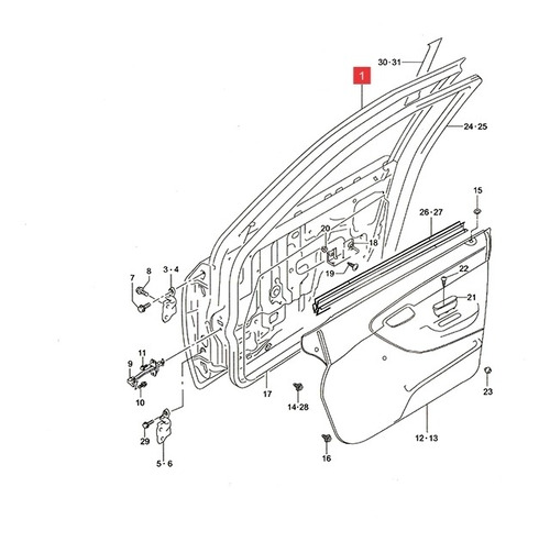 Puerta Delantera Der. Suzuki Alto 800 2014-16