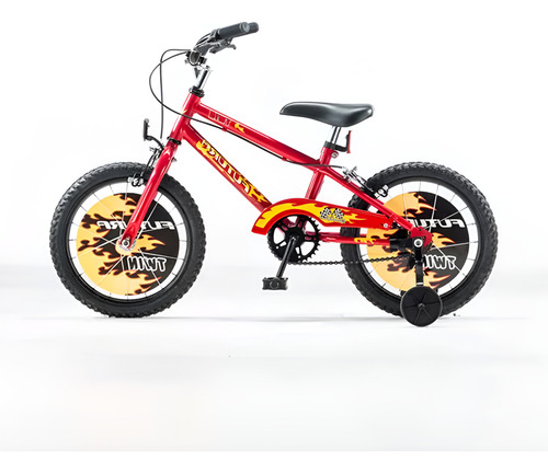 Bicicleta Futura Rod.16 4050 Varon Caño Grueso Rojo