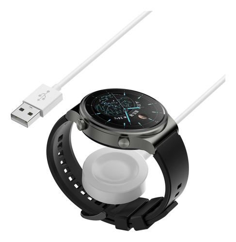 Cargador Magnético Para Reloj Huawei Gt5,gt4 Watch 4 3 2 Pro Color Blanco