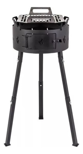 Fogonero Parrilla De Pie Desmontable Circular Mod. Lb0001-80