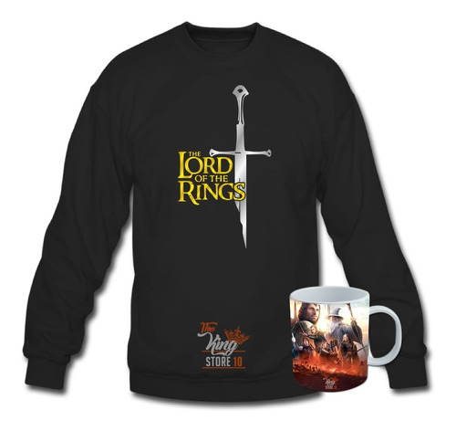 Poleron, Polo, Señor De Los Anillos, Tolkien, Xxl, +taza / Thekingstore10