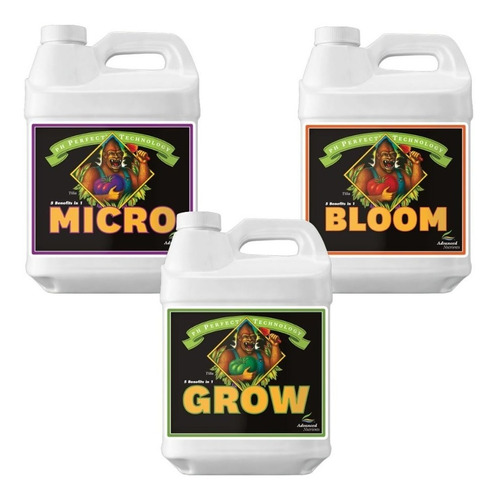 Bases Micro, Grow Y Bloom 500 Ml Advanced Nutrients Bg