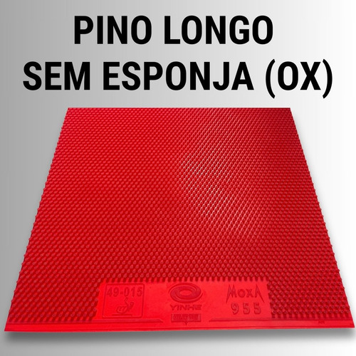Borracha Pino Longo Yinhe 955 Ox Sem Esponja Tênis De Mesa Vermelha