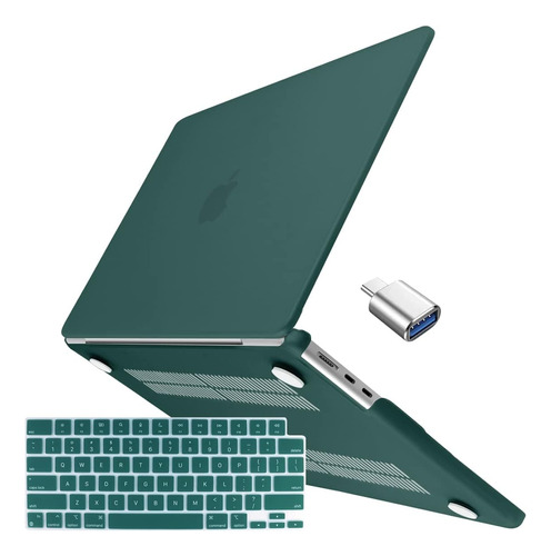 Funda Batianda Para Macbook Air 13 M2 + C/teclado Teal
