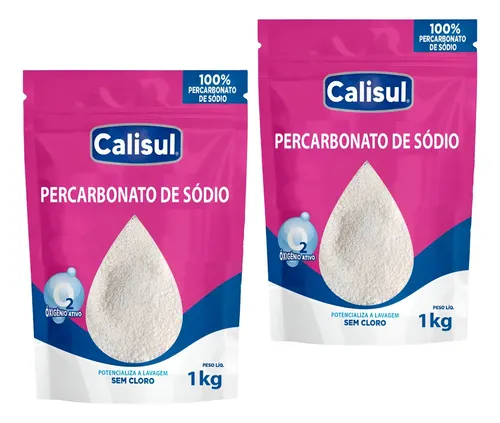 Kit 2 Und Percarbonato De Sódio Tira Manchas Roupas 2 Kilos