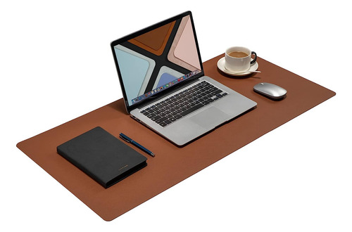 Protector De Escritorio De Cuero Sintético Resistente Al Agu