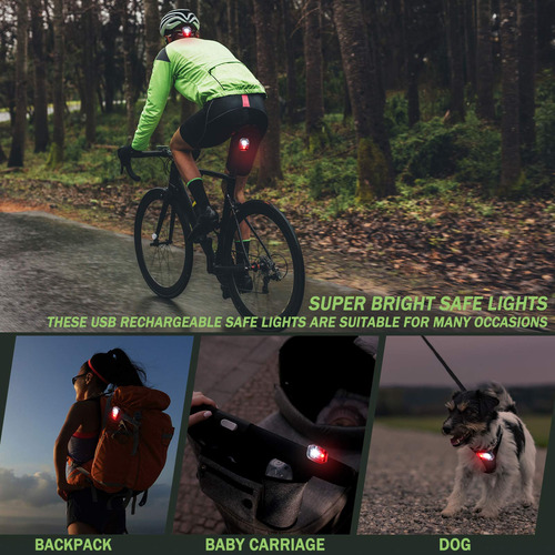 Luces Led De Seguridad Para Corredores Clip En Luces Estrobo