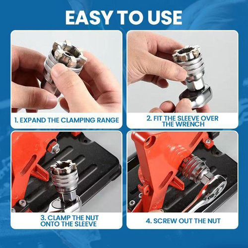 C Llave Mágica Universal De Enchufe, 2 Unidades, 3/8