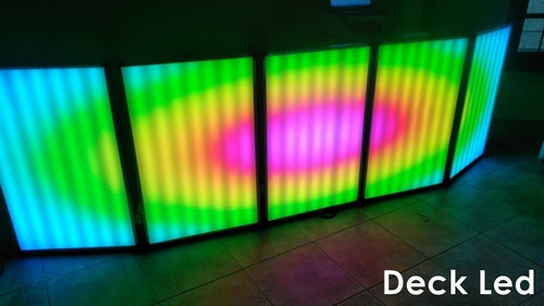 Imagen 1 de 10 de Cabina Dj Pixel Led En Vivo (2.00m X 1.00m)-deck Led Quilmes