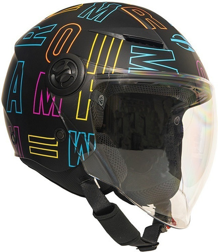 Capacete Moto Aberto Mormaii Lite Viseira Longa Grande 