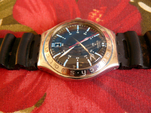 Relógio Swatch Irony Ag2002 Swiss Calendário 12 Hs
