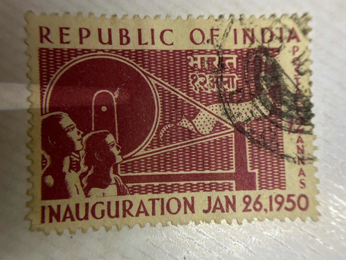 Sello Postal De La India 1950