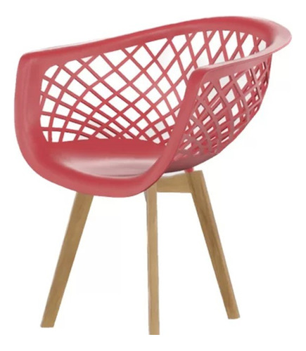 4 Cadeiras Web  Vermelha - Artiluminacao